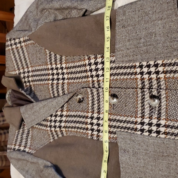 Paparazzi by Biz Mixed Print Panel Car Coat - Picture 8 of 11